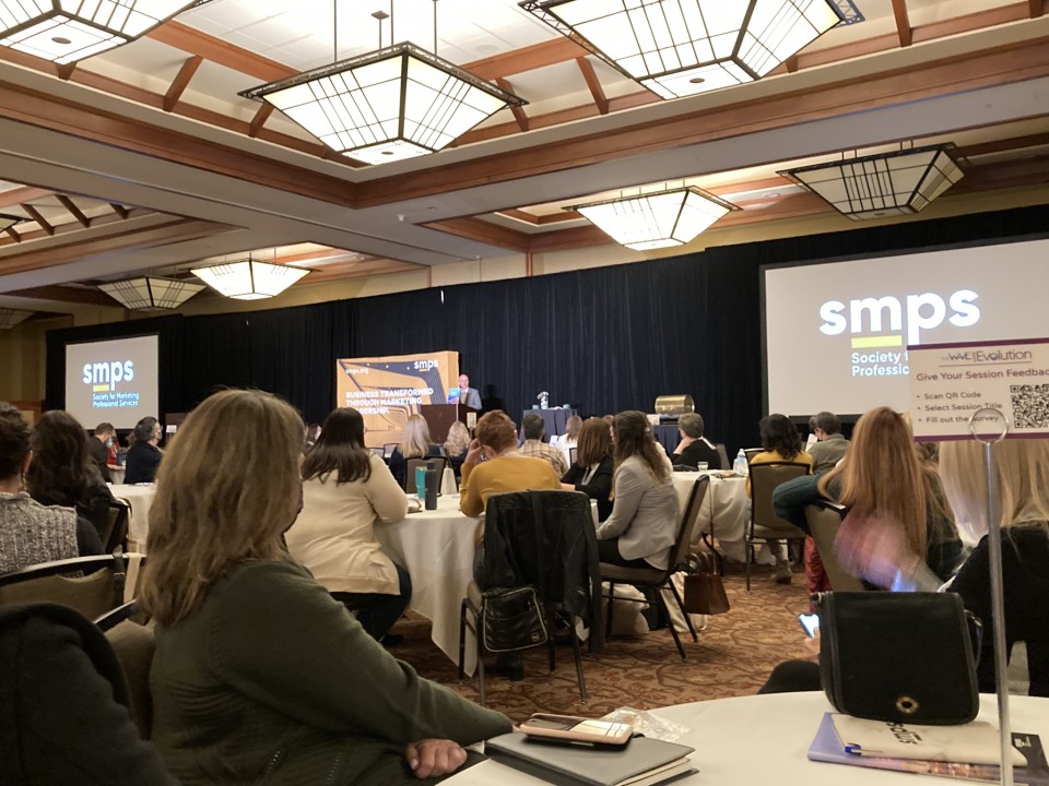 Photo of keynote speaker session